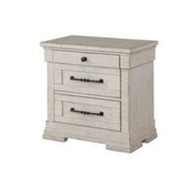 Picture of HOME NIGHTSTAND- ANTIQUE WHITE - 8047