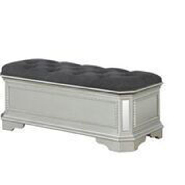 Picture of MIDTOWN SILVER STORAGE BENCH - LI7119