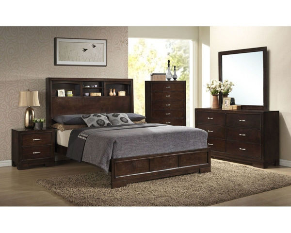 Picture of CLOWNEY KING BEDROOM SET - 4233