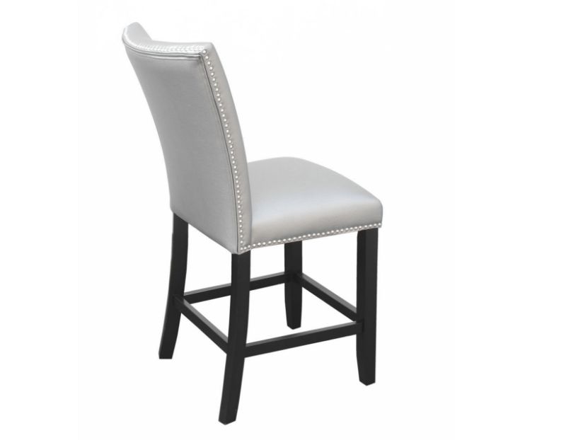 Picture of CARMEN PU COUNTER CHAIR - SILVER