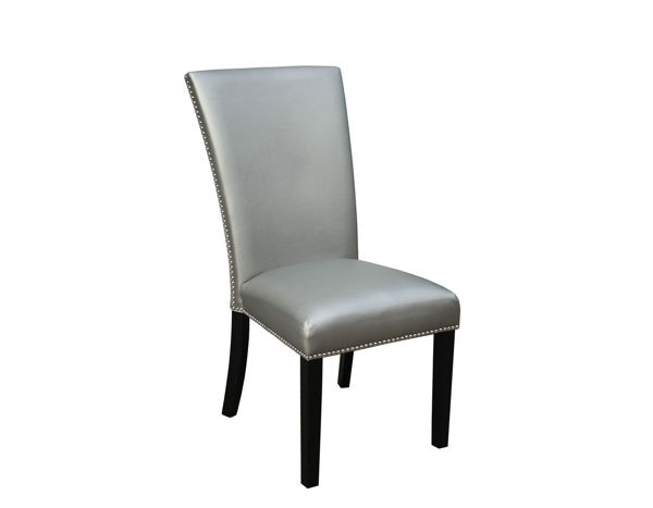 Picture of CARMEN PU DINING CHAIR - SILVER