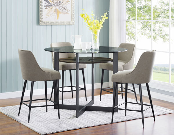 Picture of OLSON ROUND COUNTER HEIGHT DINING SET - OS480
