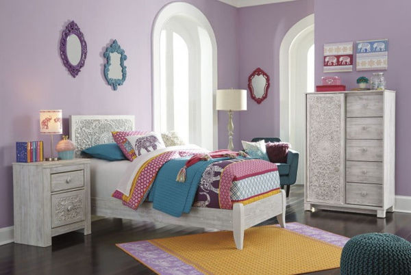 Picture of SELENA WHITE TWIN BEDROOM SET - B181