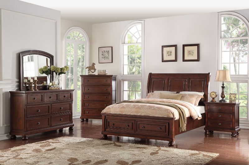 Picture of FRANKLIN KING BEDROOM SET - CHERRY - 961