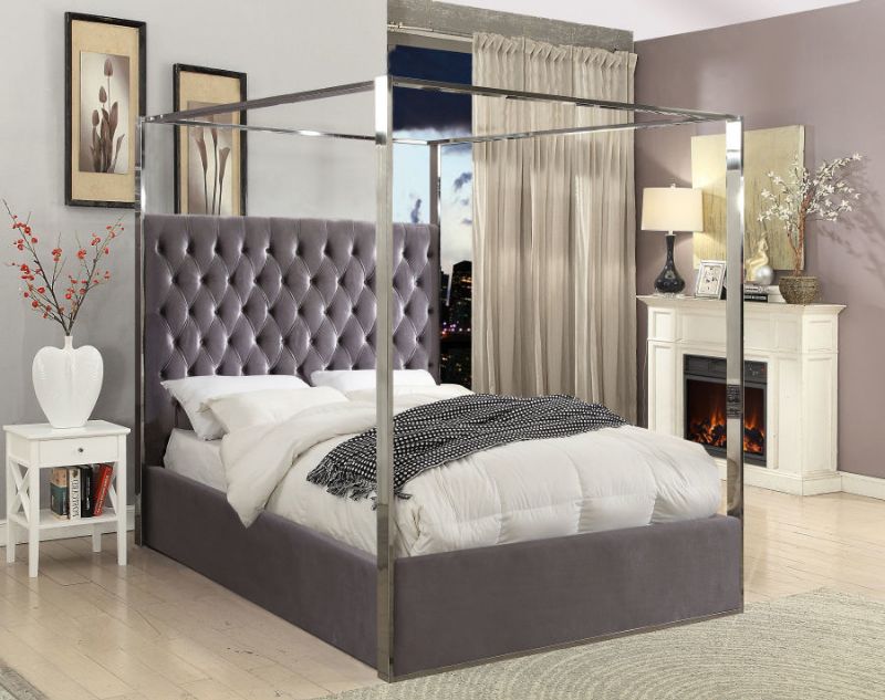 Picture of PORTER GREY QUEEN CANOPY BED - 318