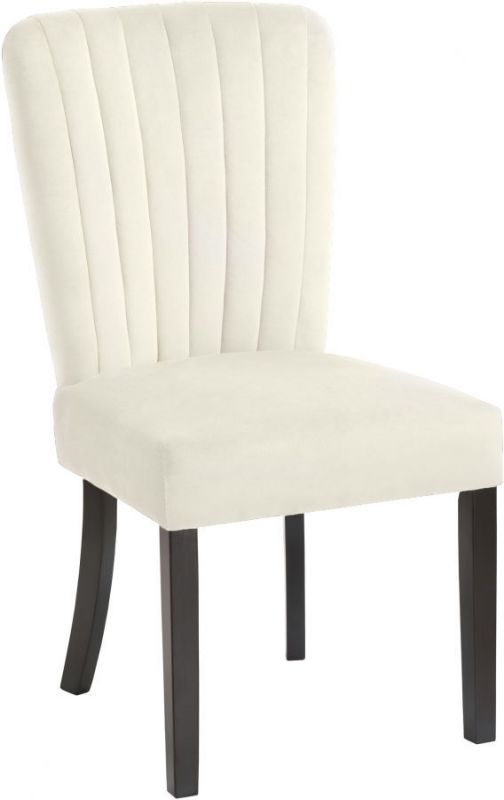 Picture of SHELBY CREAM VELVET DINING CHAIR - 725