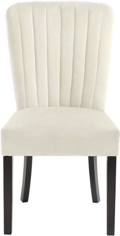 Picture of SHELBY CREAM VELVET DINING CHAIR - 725