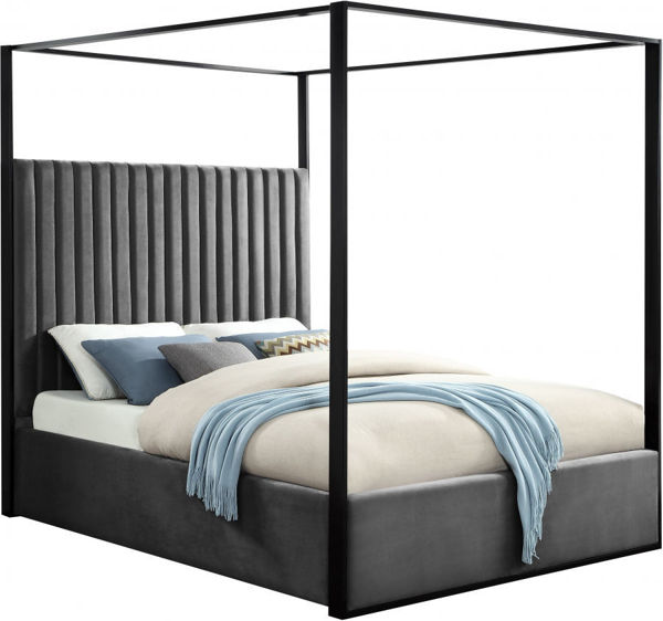 Picture of JAX GREY KING CANOPY BED