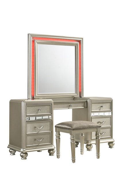 Picture of HOLLYWOOD GLAMOUR VANITY MIRROR W/ LED-REMOTE - B846