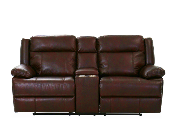 Picture of BRIGGS BURGUNDY MANUAL RECLINING CONSOLE LOVESEAT - 023B