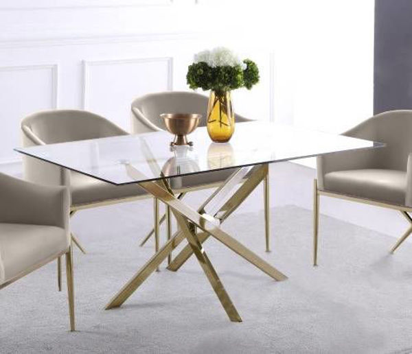 Picture of XAVIER GOLD DINING TABLE - 902