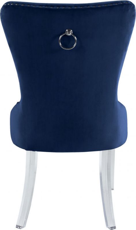 Picture of MILEY NAVY VELVET DINING CHAIR - 746