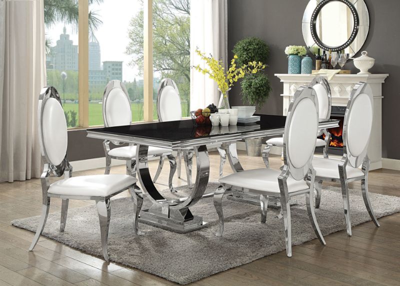 Picture of ANTOINE 7PC DINING SET- CHROME - 10787