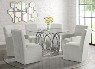 Picture of MERLIN ROUND 5PC DINING SET - ML100