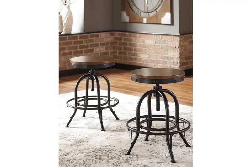 Picture of VALEBECK SWIVEL 24" COUNTER STOOL - D546