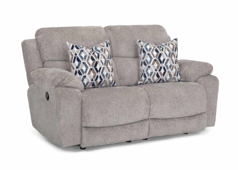 Picture of FOG GREY MANUAL RECLINING LOVESEAT - F636