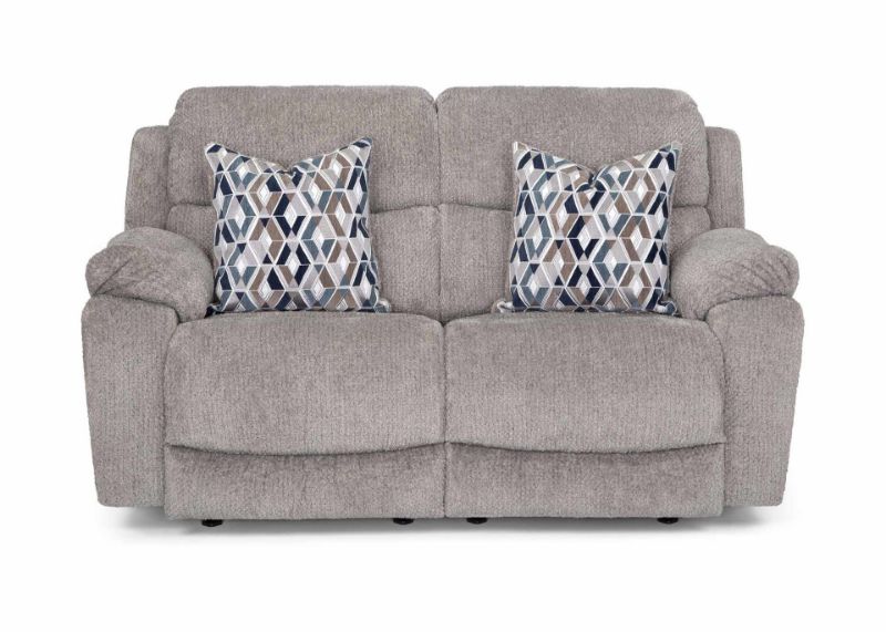 Picture of FOG GREY MANUAL RECLINING LOVESEAT - F636