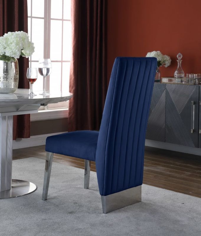 Picture of PORSHA NAVY DINING CHAIR - 756