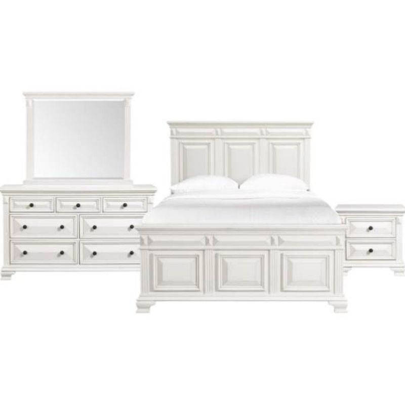 Picture of CALLOWAY WHITE QUEEN BEDROOM SET - CY700