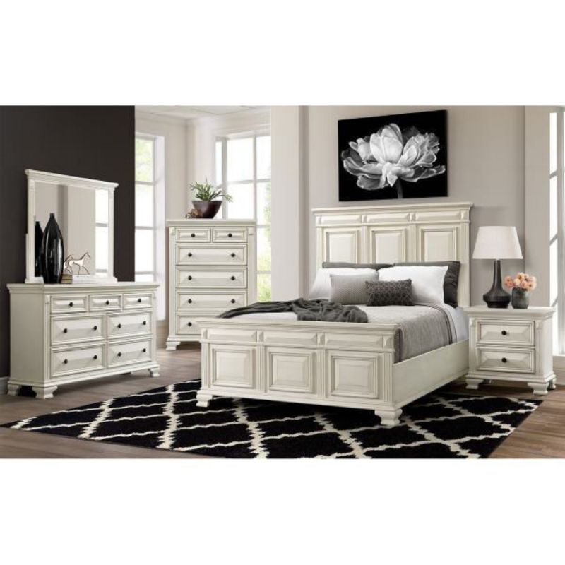 CALLOWAY WHITE KING BEDROOM SET - CY700: Only $1,699.99