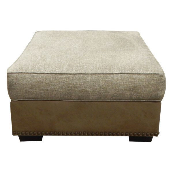 Picture of HANDWOVEN LINEN OTTOMAN - B246