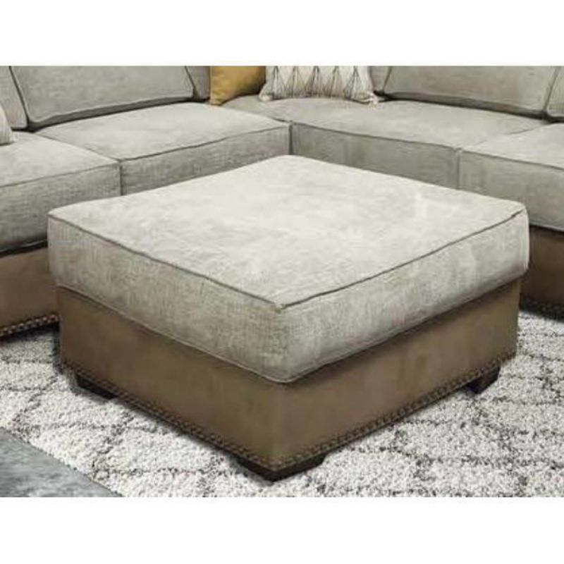 Picture of HANDWOVEN LINEN OTTOMAN - B246
