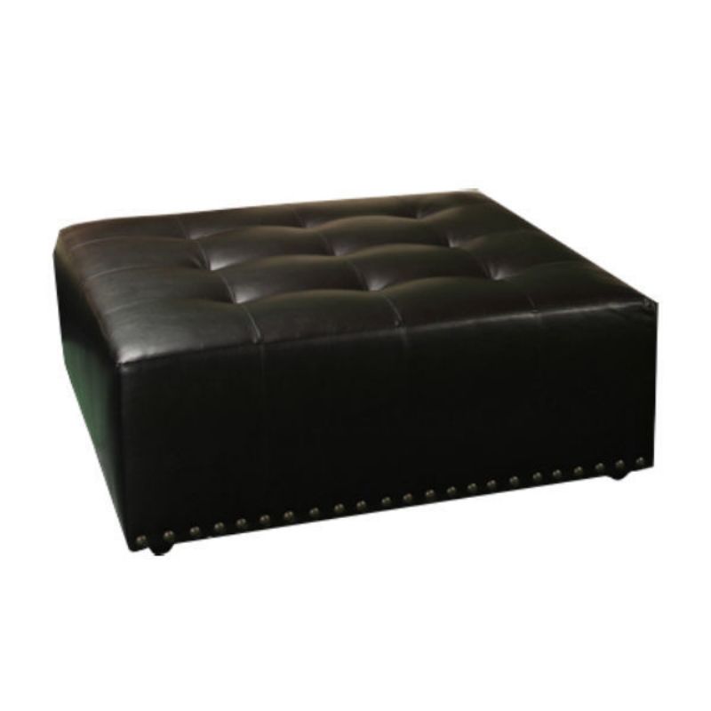 Picture of STALLION BROWN OTTOMAN - 200