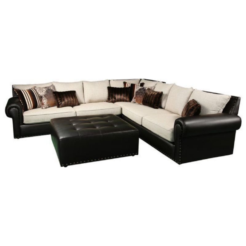 Picture of STALLION BROWN OTTOMAN - 200