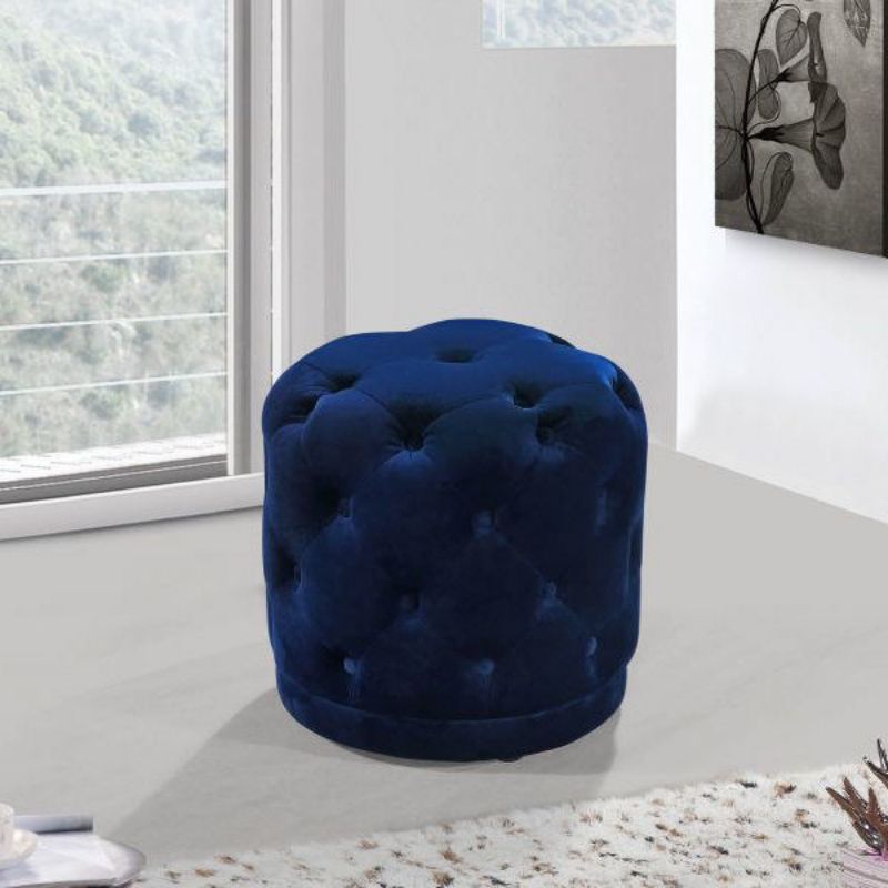 Picture of HARPER NAVY BLUE OTTOMAN - 136