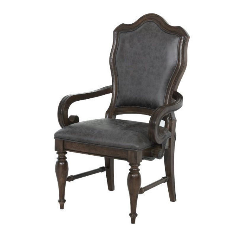 Picture of OPULENCE BROWN ARM CHAIR - D430