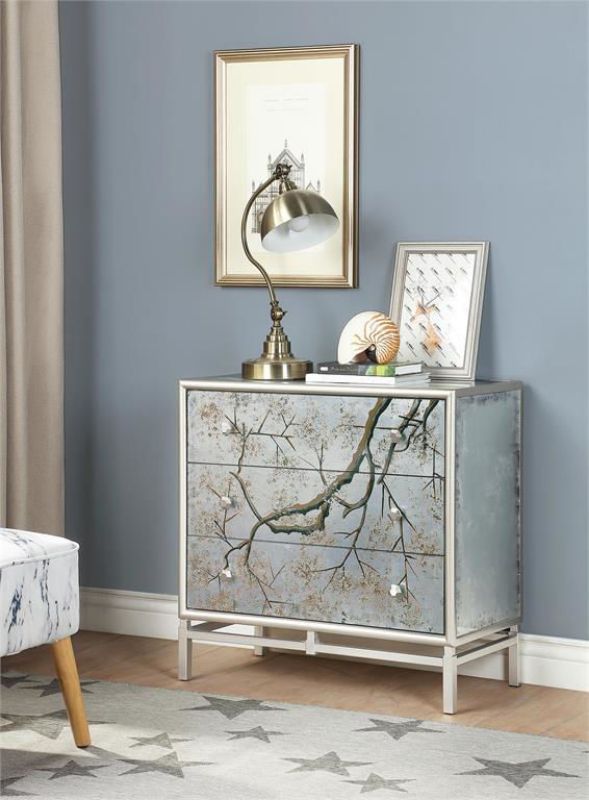 Picture of 3 DRAWER CHEST- SILVERMIST FIN
