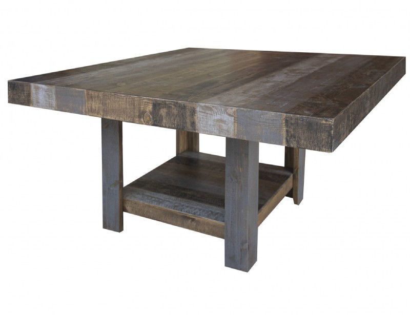 LOFT BROWN 54"SQ. DINING TABLE