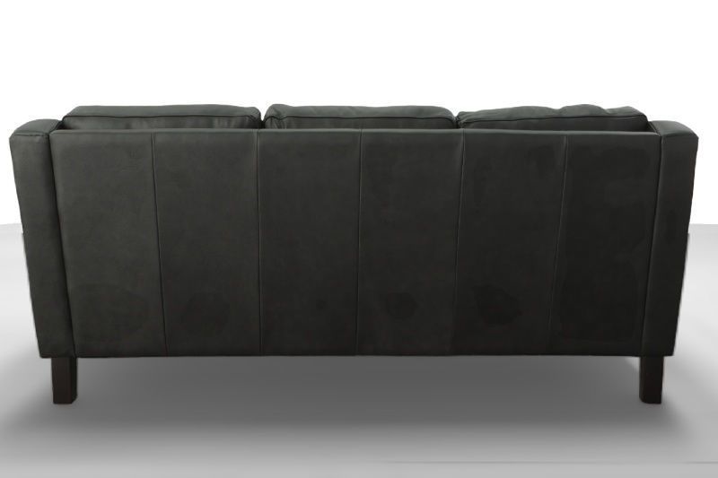 SOLACE CHARCOAL LEATHER SOFA
