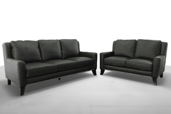 SOLACE CHARCOAL LEATHER LIVING