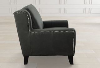 SOLACE CHARCOAL LEATHER CHAIR