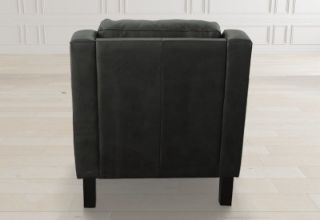 SOLACE CHARCOAL LEATHER CHAIR