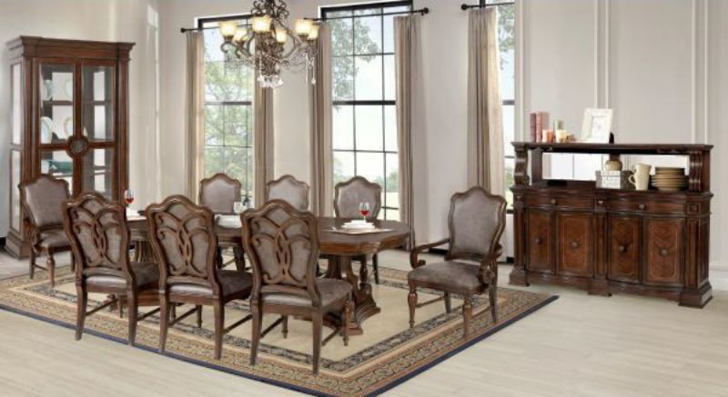 OPULENCE BROWN DINING SIDE CHAIR