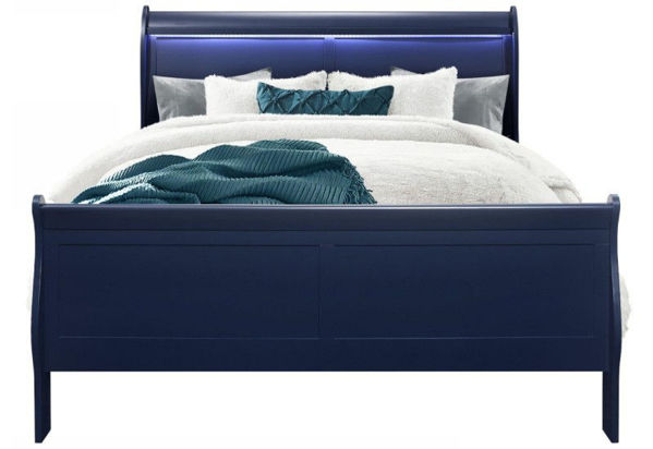 CHARLIE BLUE QUEEN BED