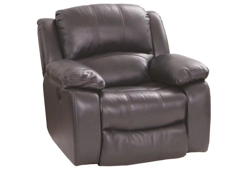 Picture of EMERSON GREY MANUAL LEATHER RECLINER