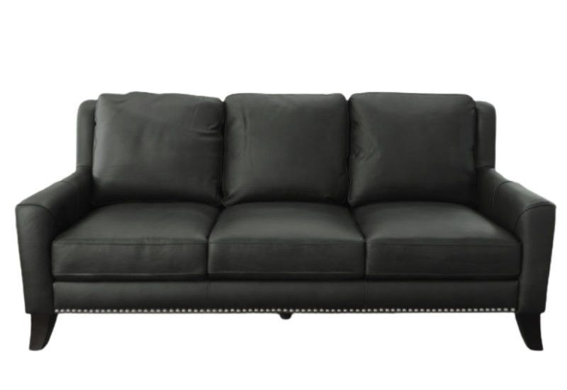 Picture of SOLACE CHARCOAL LEATHER SOFA