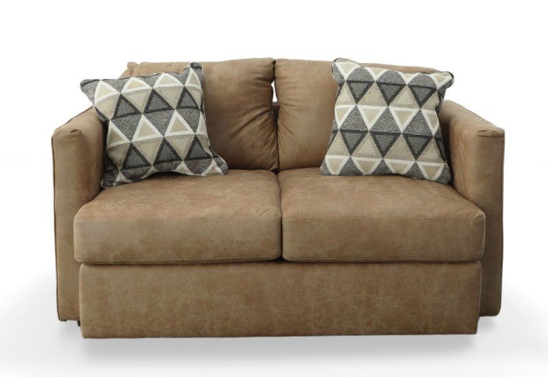Picture of PALANCE BROWN LOVESEAT - S298