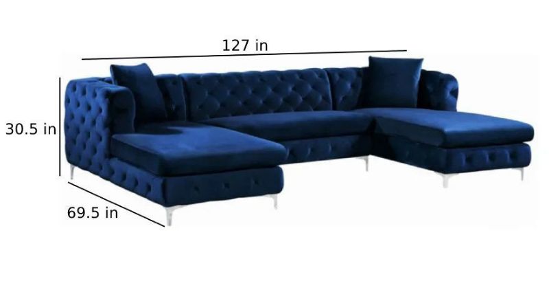 GAIL NAVY 3PC SECTIONAL