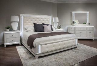 DAZZLE WHITE KING BED