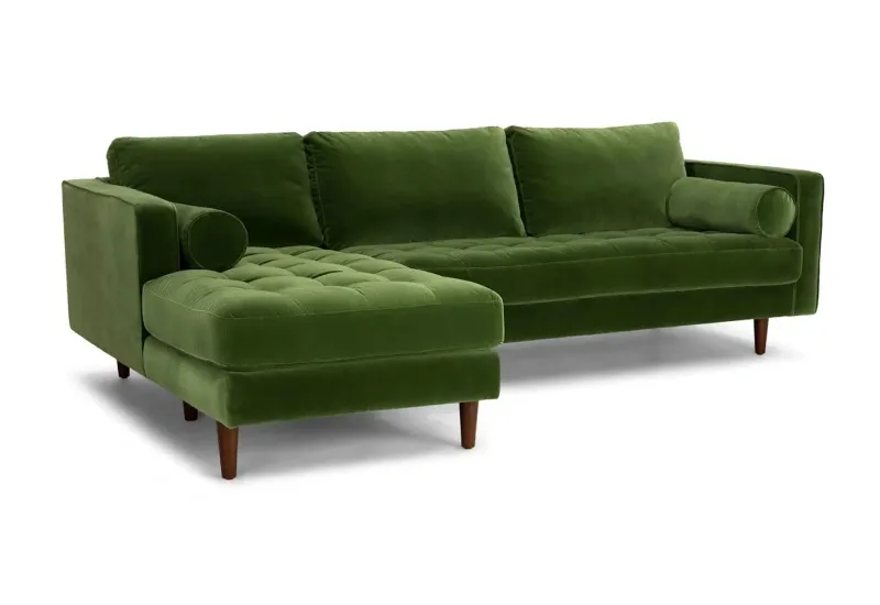 ROMA GREEN 2PC SECTIONAL