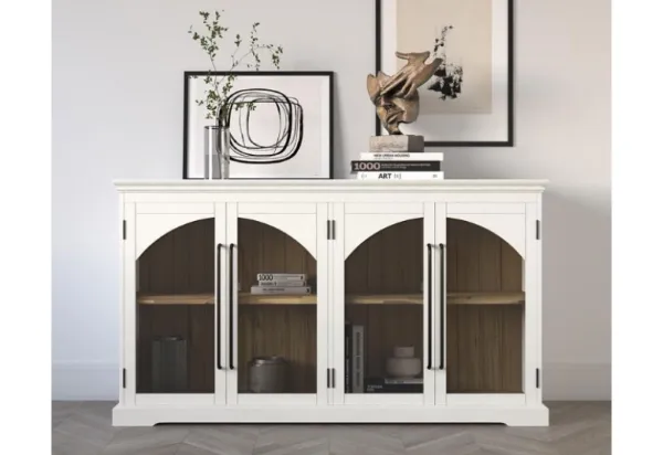 ARCHDALE 4 DOOR CABINET-WHITE