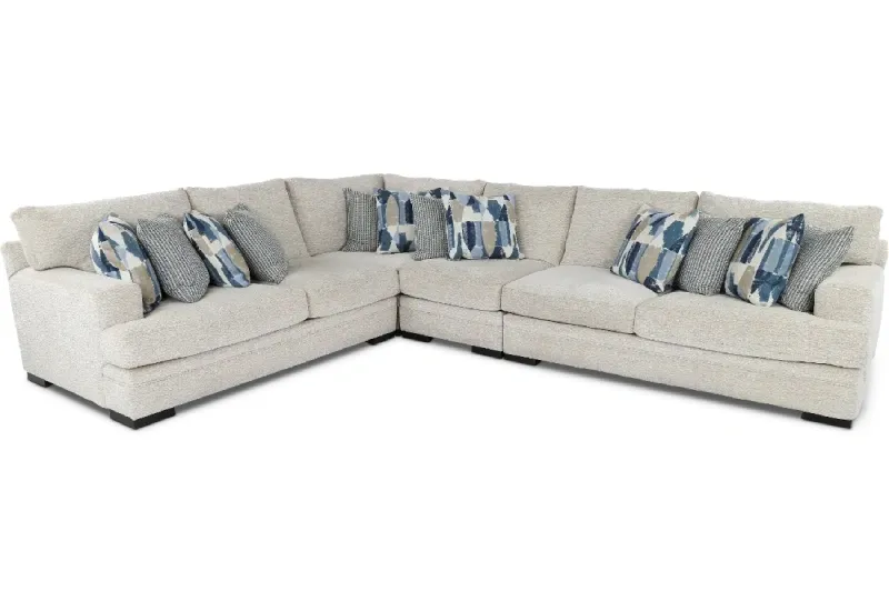 Picture of PICCOLO WHITE 4PC SECTIONAL