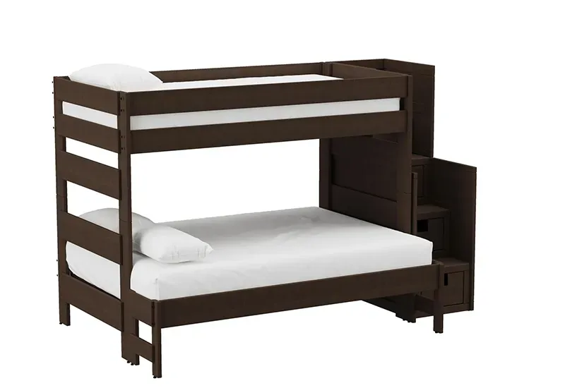 Picture of CALIKIDS BROWN TWTW STAIRCASE BED