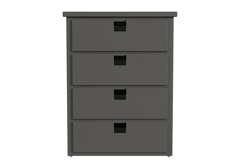 CALIKIDS GREY FOUR DRAWER CHEST