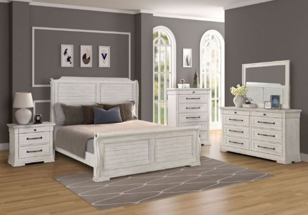 Chic, Modern, and Inviting Crescent Quest King Size Bed Set – Interwood