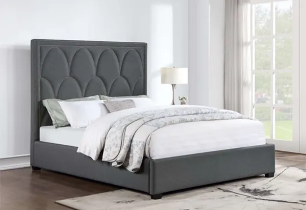 BOWFIELD CHARCOAL QUEEN BED